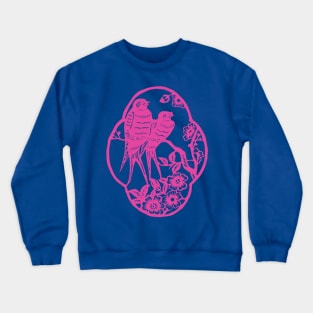 Two Birds on a Branch Crewneck Sweatshirt